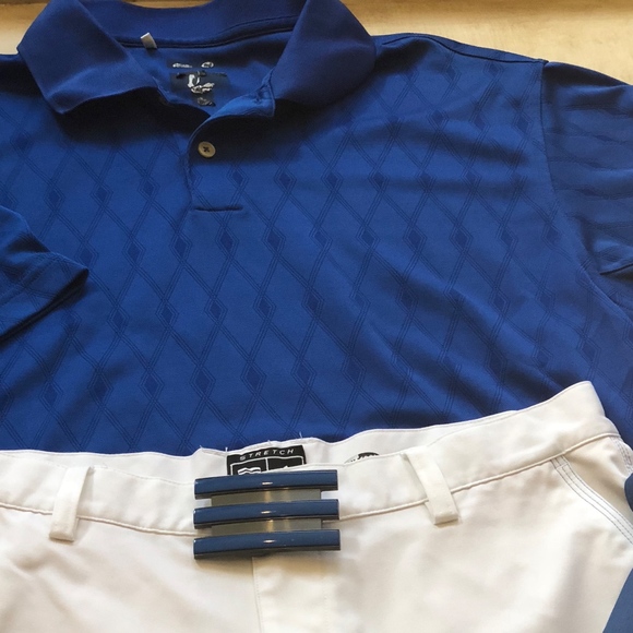 royal blue golf shirt